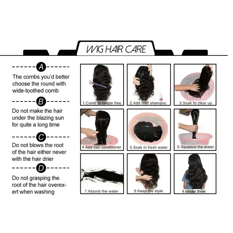 Water Wave Menselijk Haar Pruik Korte Bob 13x4 Transparante Kant Voorkant Menselijk Haar Pruiken voor Vrouwen Voorgeplukt 10-16 Inch 150% Dichtheid_voghion.com