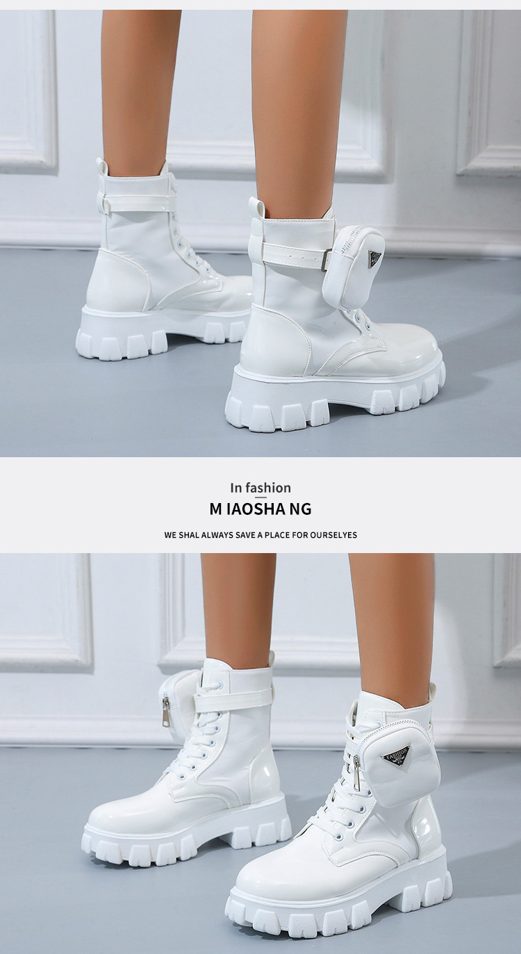 Außenhandel plus Größe Martin Stiefel Damen Herbst und Winter 202E Europäische und amerikanische Tasche kurze Stiefel Damenstiefel mit dickem Boden_voghion.com