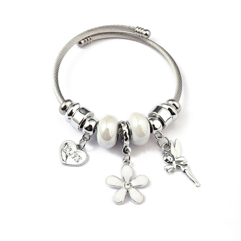 Pan Family Style Bracelet Stainless Steel 2024 Export Non-Fading Flower New Model_voghion.com