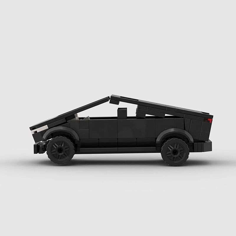 Cyberpunk Racing Torn Apart Car Small Particle Building Blocks Assembly Educational Model Toy_voghion.com
