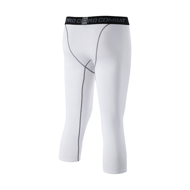 Colanți sport pentru bărbați, îmbrăcăminte de baschet cu uscare rapidă, pantaloni sport elastici de înaltă calitate, pantaloni de compresie pentru alergare și fitness_voghion.com