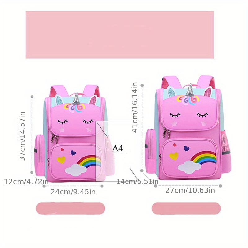 Nova bolsa escolar infantil à prova d'água, bolsa fofa de unicórnio do Batman para meninos e meninas, redução de peso_voghion.com