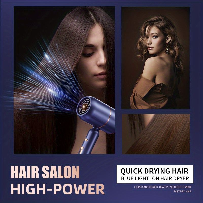 Professional Ionic Hair Dryer with Negative Ions, Fast Drying, 3 Heat/2 Speed Settings, Cool Shot Button, Constant Temperature,Damage-Free Hair_voghion.com