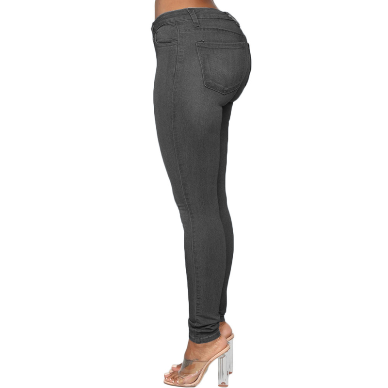 Damenbekleidung Enge Jeans Bleistifthosen in Übergröße_voghion.com