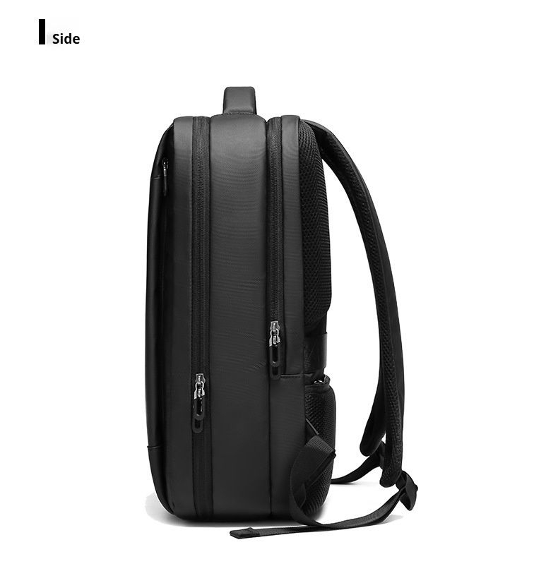 Schlanker Laptop-Rucksack mit Diebstahlschutz und USB-Anschluss, wasserabweisend, passend für 15,6-Zoll-Laptops, langlebig, für Geschäftsreisen, Unisex, Schwarz_voghion.com