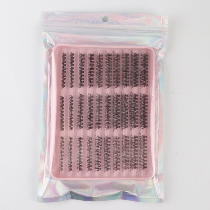 False Eyelashes False Eyelashes Extended Suit Hair 300 Cluster Single Cluster 8-16mm Length Mixed Eyelashes_voghion.com