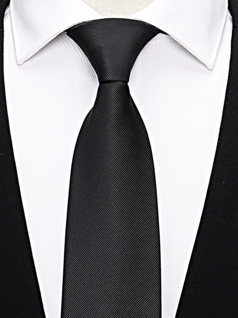 Camicia da uomo con cravatta grigia, stretta e di alta qualità, per studenti, con cerniera nera, casual, senza nodo, per donna_voghion.com