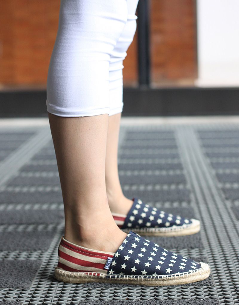 Scarpe in tela intrecciata traspirante alla moda con rapporto qualità-prezzo, tessuto leggero casual basso blu stella per uomo e donna, piede_voghion.com
