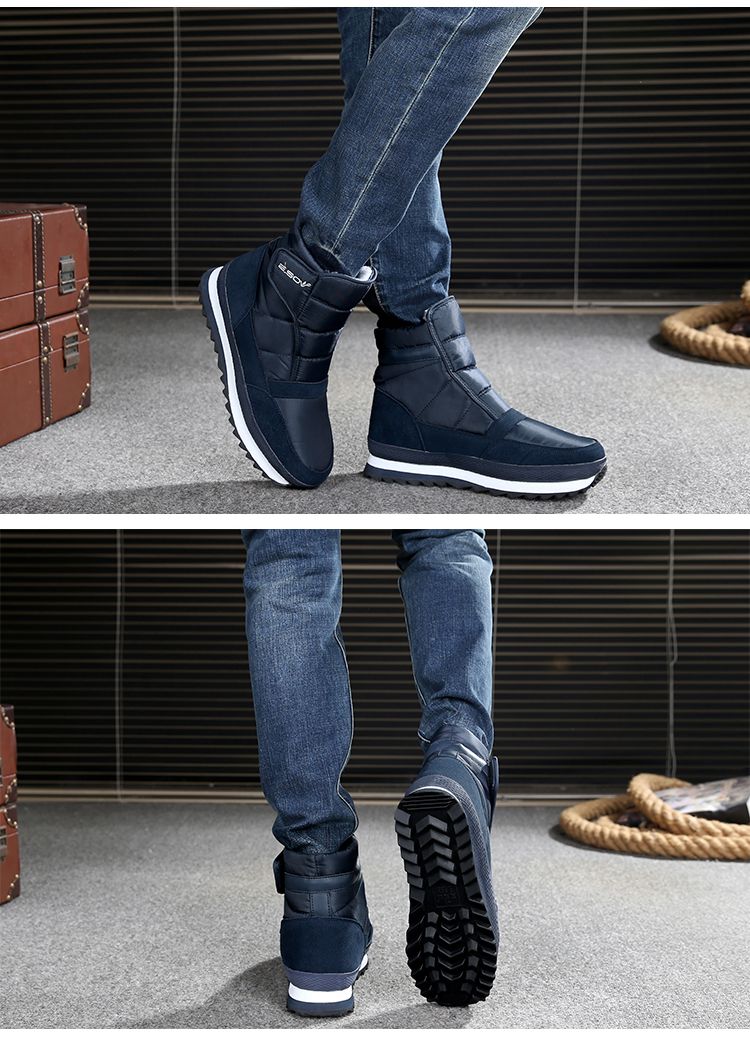 Herenschoenen Winter Warm Slee Bodem Lage Enkellaarzen_voghion.com
