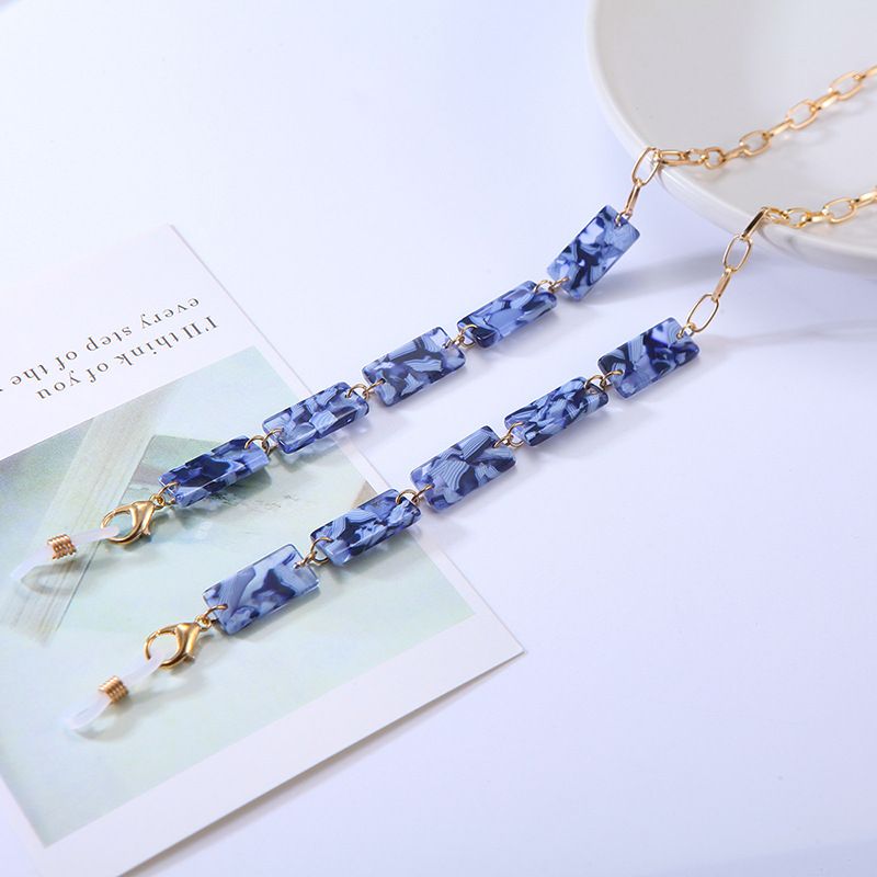 Catena per mascherina da collo vintage in acetato acrilico per occhiali unisex alla moda_voghion.com