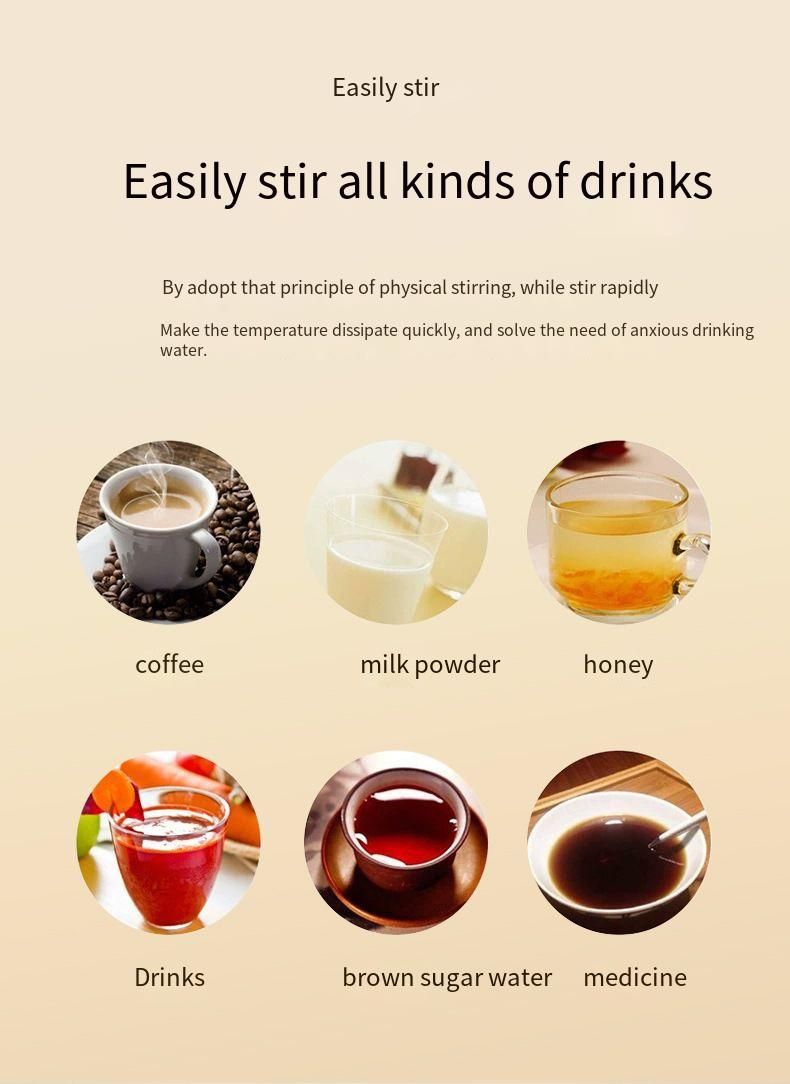 Intelligente Temperaturmessung Magnetisches automatisches Rühren Elektrischer tragbarer Kaffee-Milchshake Fitness-Protein_voghion.com