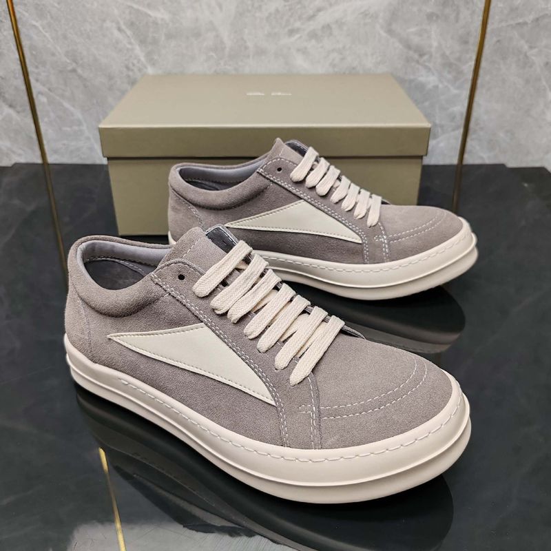 New RO Low-Top Triangle Men's Thick Sole Height Increasing Simple Casual Women's Shoes Fashion Trend Versatile Couple_voghion.com