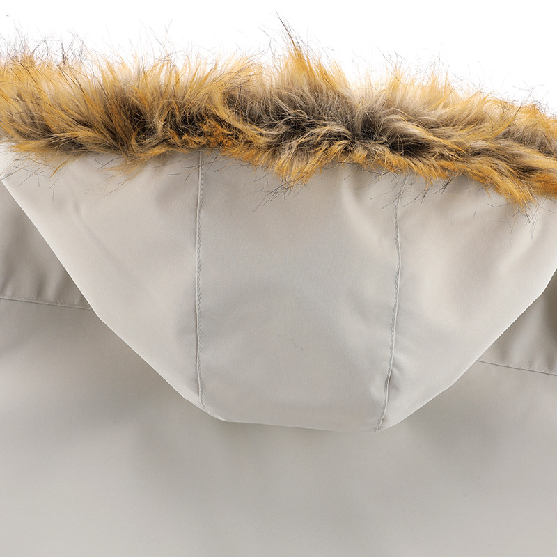 Herenkleding Winterjas met capuchon voor buitenlandse handel Windjack voor heren plus dikke fluwelen jas in grote maten_voghion.com