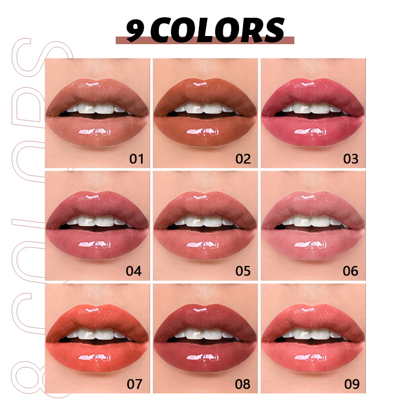 Lip Pudaier 9 farve fugtgivende maling glat mund rød non stick kop glasur lipgloss presse læbestift_voghion.com