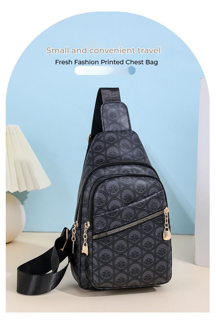 Chest Bag, New Arrival Fashionable And Simple European And American Retro Style Women's Bag, Classic And Versatile Crossbody Bag._voghion.com