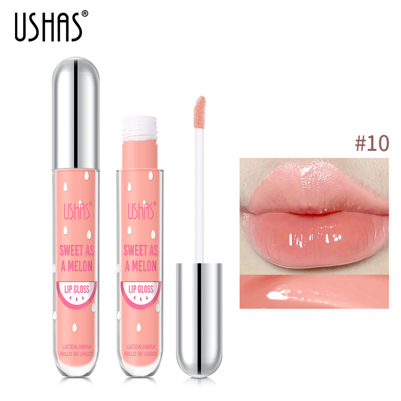USHAS Moisturizing Lip Oil 12 Color Pearl Shining New Product Brightens Up_voghion.com