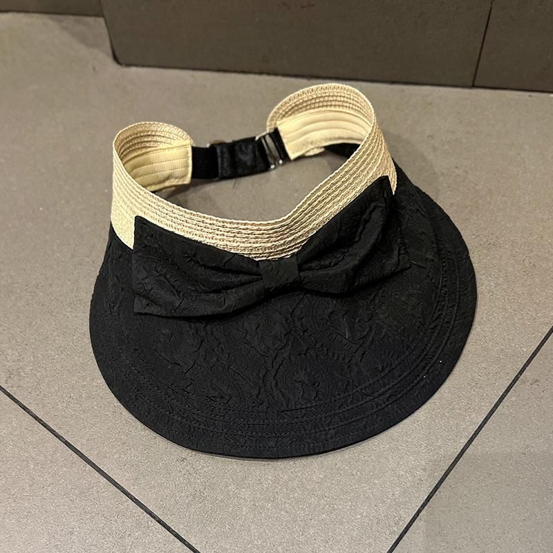 Cappello estivo coreano a tesa larga resistente ai raggi UV per bambini con top cavo testurizzato pieghettato ed elegante cappello da sole_voghion.com