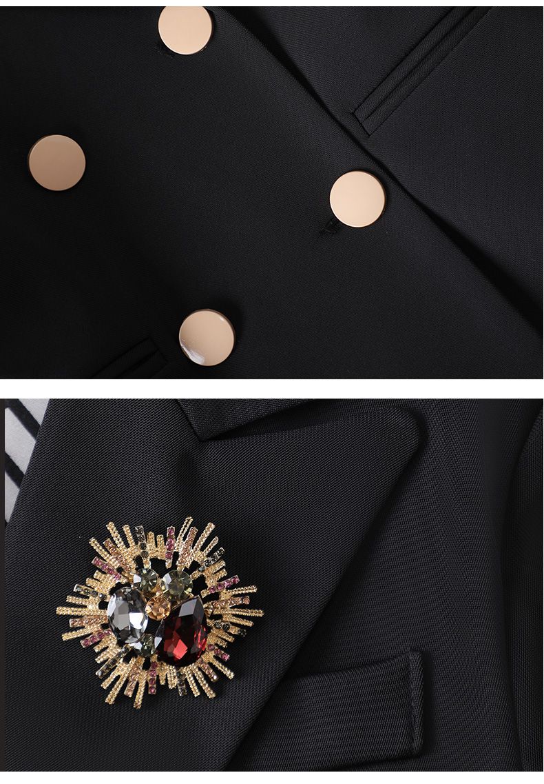 Îmbrăcăminte pentru femei Costum dublu de înaltă calitate, costum profesional, costum feminin, stil zeiță, examen de artă, gazdă de emisiune, haine de lucru formale_voghion.com