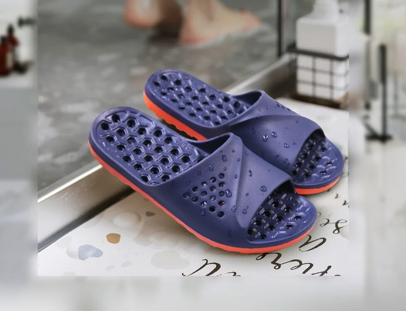 Men Slides Flip-Flops Indoor Party Fabric Leather Waterproof Lightweight Flip Flops_voghion.com