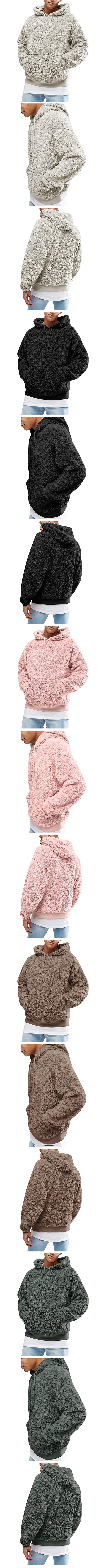 Herrenbekleidung, Kapuzenpullover aus Pelz und Fleece_voghion.com