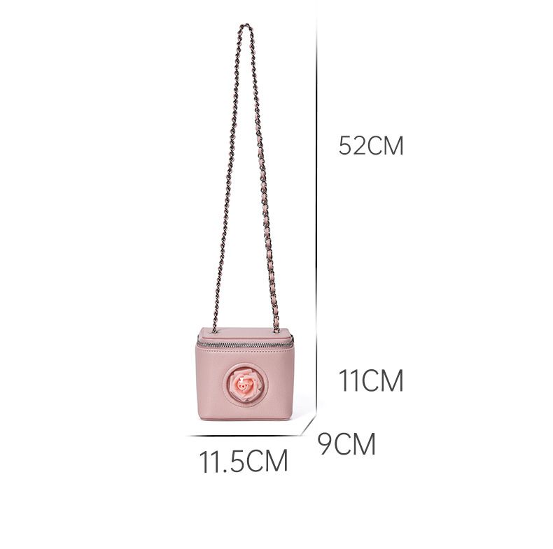 Stilvolle Umhängetasche mit Kette für Damen – Elegante Crossbody-Tasche für den täglichen Gebrauch, PU-Leder, kompakte Größe (11,5 cm x 9 cm x 11 cm), mehrere Farben_voghion.com