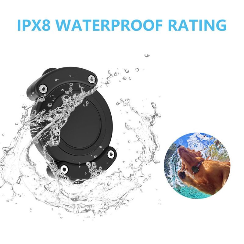 Convient pour collier de chien AirTag, housse de protection de suivi étanche IPX8, boîte anti-perte, localisateur d'animaux avec vis_voghion.com