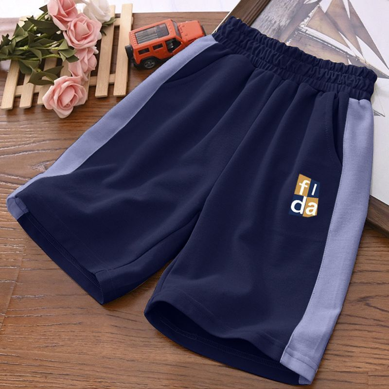 Ensemble deux pièces pour garçons, version coréenne, haut à col polo et short à imprimé lettres, tendance, nouvelle collection été_voghion.com