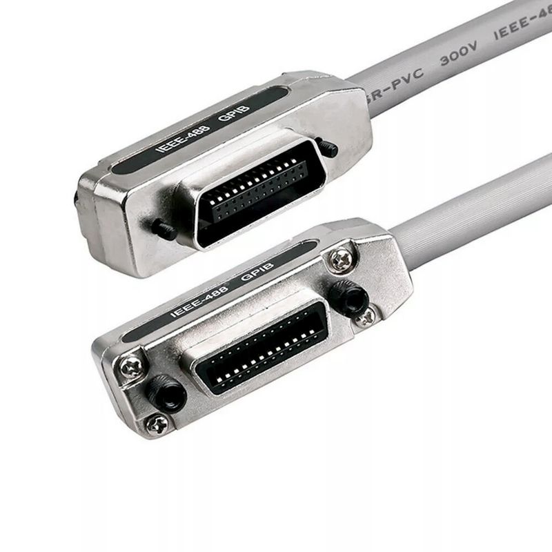 1m IEEE-488 Kabel Adapter Stecker GPIB Kabel Übertragung Linien Daten Linie Stecker_voghion.com