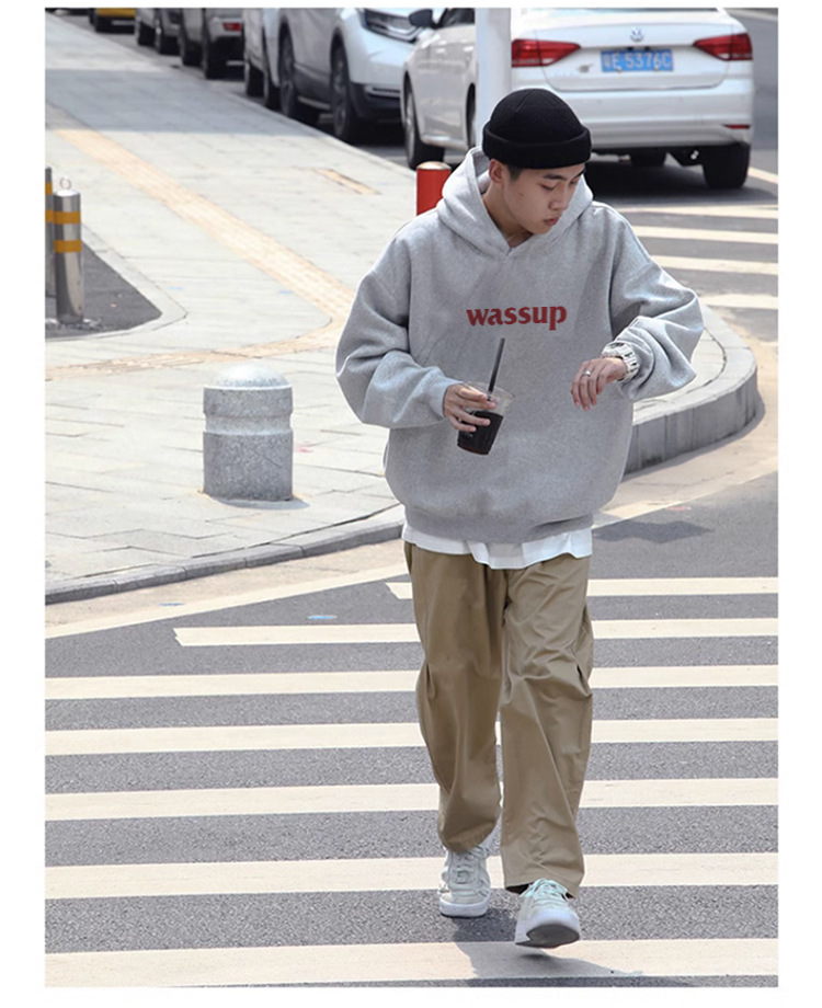 Abbigliamento da uomo Felpa con cappuccio Hipster da uomo e da donna più felpa con cappuccio in pile di cotone spesso_voghion.com