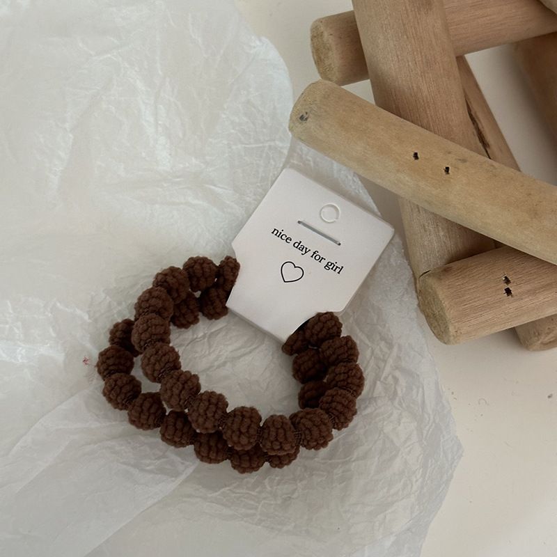 Korean Autumn And Winter High Elastic Rubber Plush Band Rope New Style Tie High-grade Hair Accessories_voghion.com