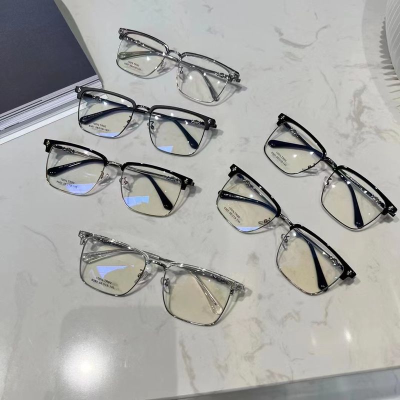 Men's business half TR eyebrow frame can be matched with anti blue metal flat light glasses 9367_voghion.com