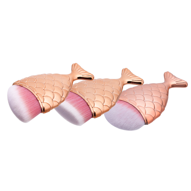 Einzelner Make-up-Pinsel, Meerjungfrau, Fischschwanzpinsel, Grundierungspinsel, Gesichtsmaskenpinsel, Set, Beauty-Tools GUJHUI_voghion.com