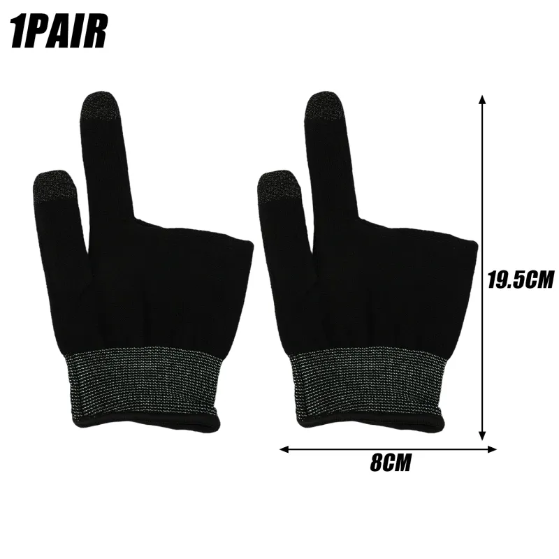 2 Finger Thumb Elastic Sleeve For Mobile Phone Tablet Gaming Gloves Breathable & Sweatproof Touch Screen Gamer Glove_voghion.com
