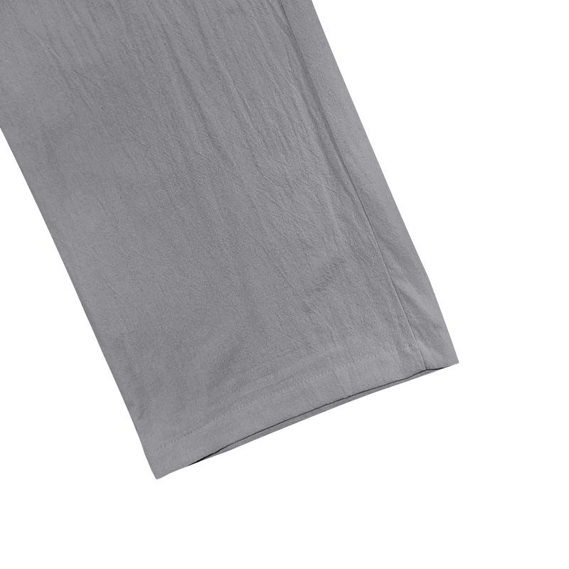 Four Seasons Men's Linen Breathable Bohemian Style Loose Wide-leg Hip-hop Casual Sports Pants_voghion.com
