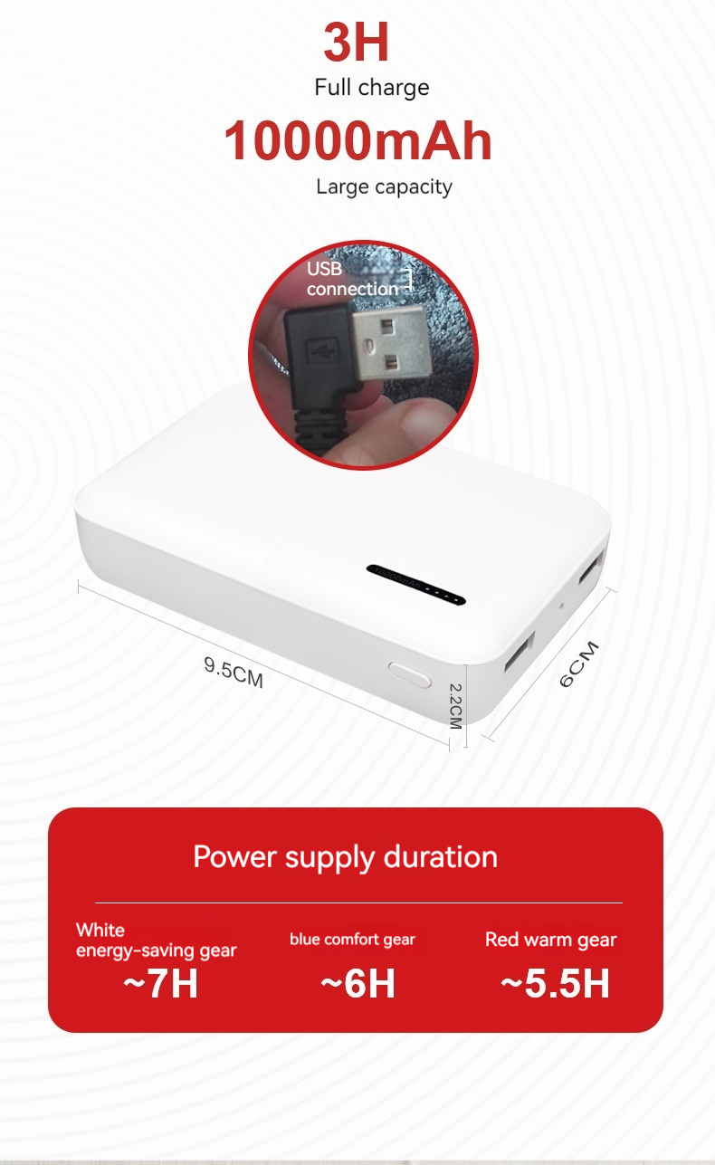 Värmefilt, laddningskorall sammet, värmeisolering, elektrisk sjal, värmefilt, USB elektrisk filt_voghion.com