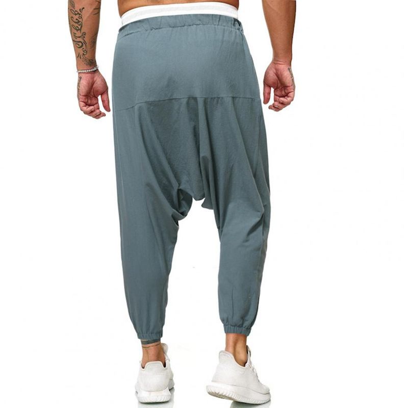 Chic Colorfast Cross Pants Dunne Snel Drogende Broek Herenkleding_voghion.com