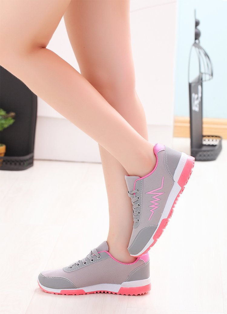 Damen-Sportschuhe, Freizeitschuhe, Sneakers, synthetische Fußgewölbeunterstützung, leicht zu reinigende Schuhe_voghion.com