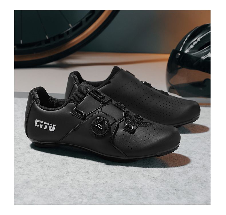 New Road Bike Cycling Shoes Men's Mountain Bike Bicycle Shoe Lock Competition Road Bike Lock Shoe Set Women's Cycling Shoes_voghion.com