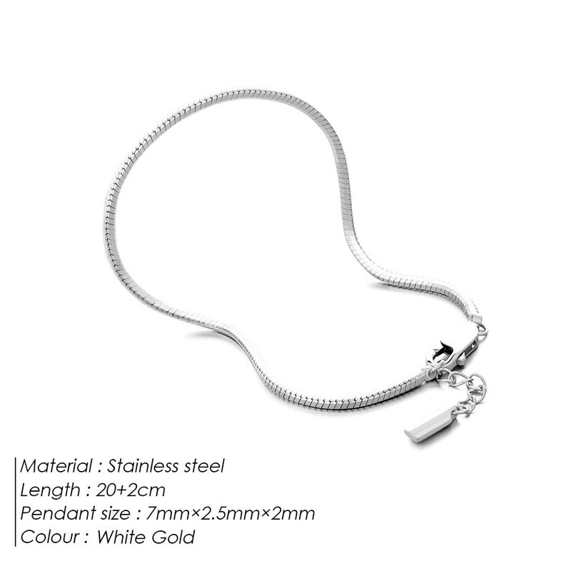 Bracciale in acciaio al titanio di alta qualità, elegante e alla moda, con osso di serpente, da uomo, Chihang Jewelry_voghion.com