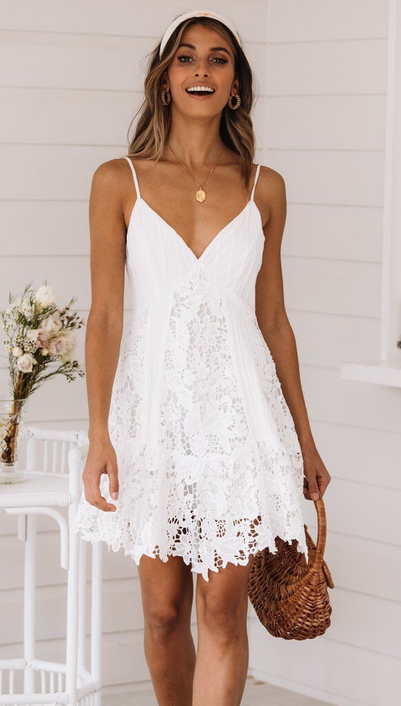 2020 Summer Fashion Sexy Strap Lace Dress Women's Wear_voghion.com