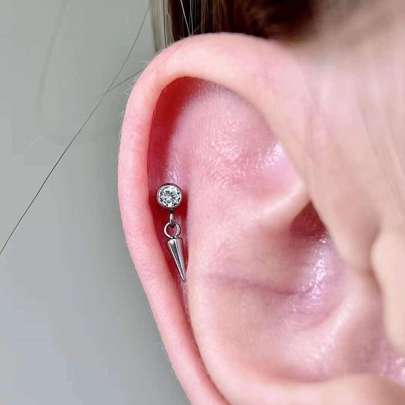 Catena pendente in titanio G23, orecchini garofano Fianit, labbra superiori, pelle sintetica, gioielli per piercing_voghion.com