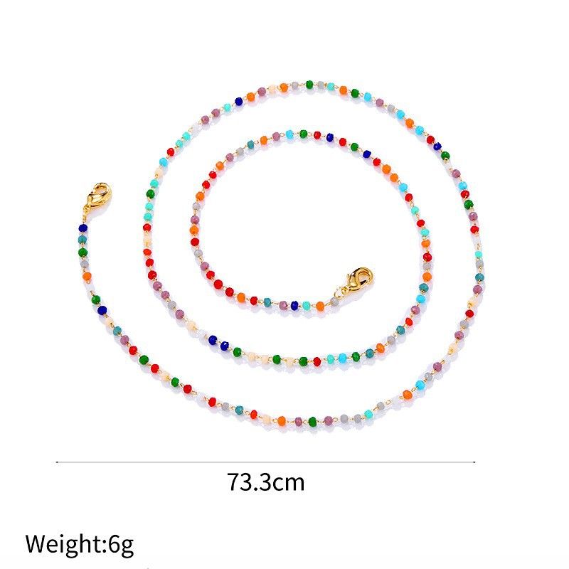 Hot Sale Bohemian Ethnic Style Colorful Handmade Bead Glasses Mask Multi-use Chain_voghion.com