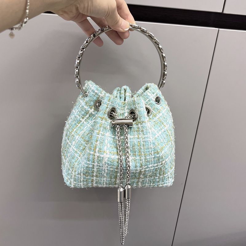 Damentaschen Metallring Handtaschen One Shoulder Kleine Chanel Style Nizi Abendtasche Damentasche_voghion.com