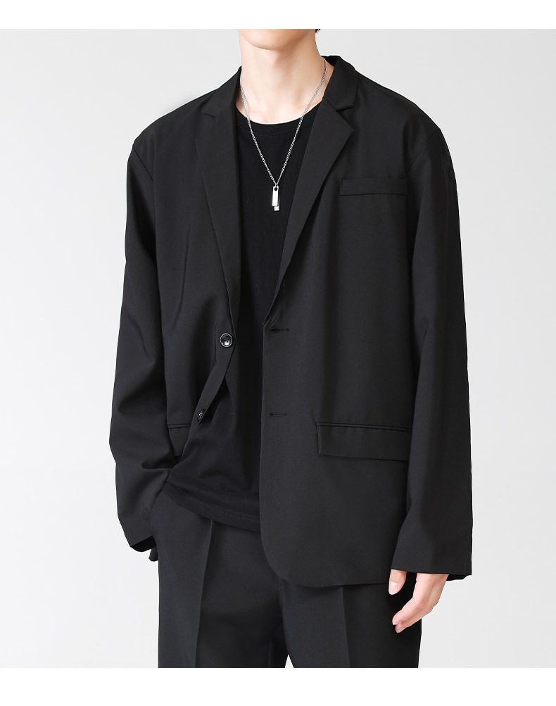 Light Mature Versatile Suits For Men, Loose And Comfortable Large Size American Lapel Tops And Jackets, New Products For Spring 2025_voghion.com