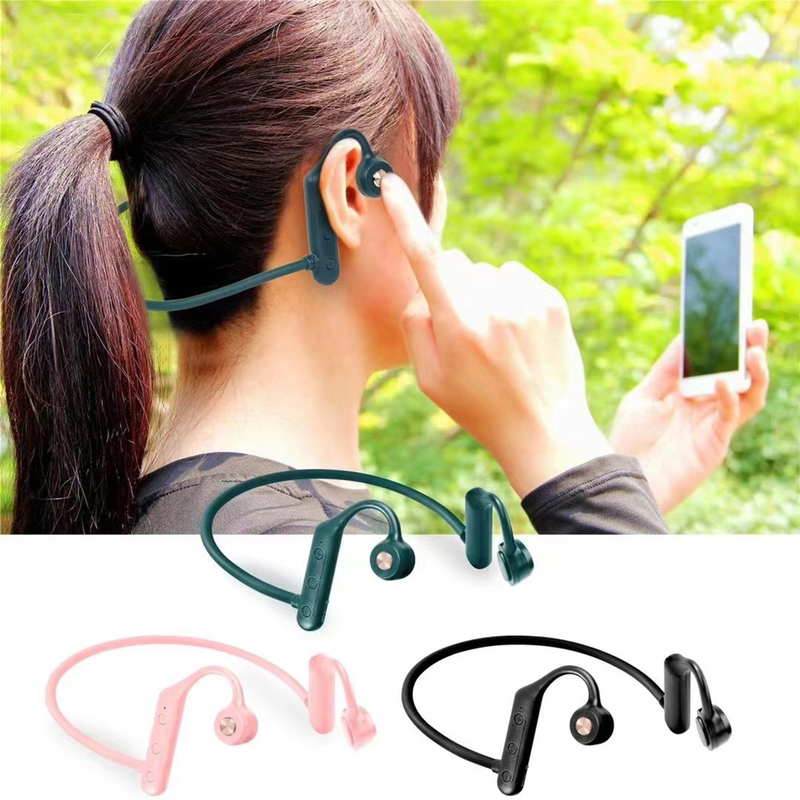 Bežične slušalice s kukicom za uho, koštana vodljivost IPX5, vodootporne 3D stereo sportske Bluetooth kompatibilne 5.0 slušalice za mobilne uređaje_voghion.com