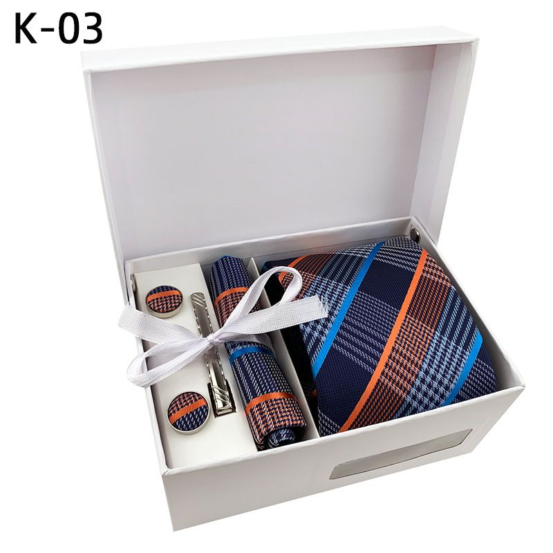 Set di 6 gemelli con fermacravatta e fazzoletto da taschino da uomo in stock, confezione regalo 2025, prezzo di fabbrica all'ingrosso_voghion.com