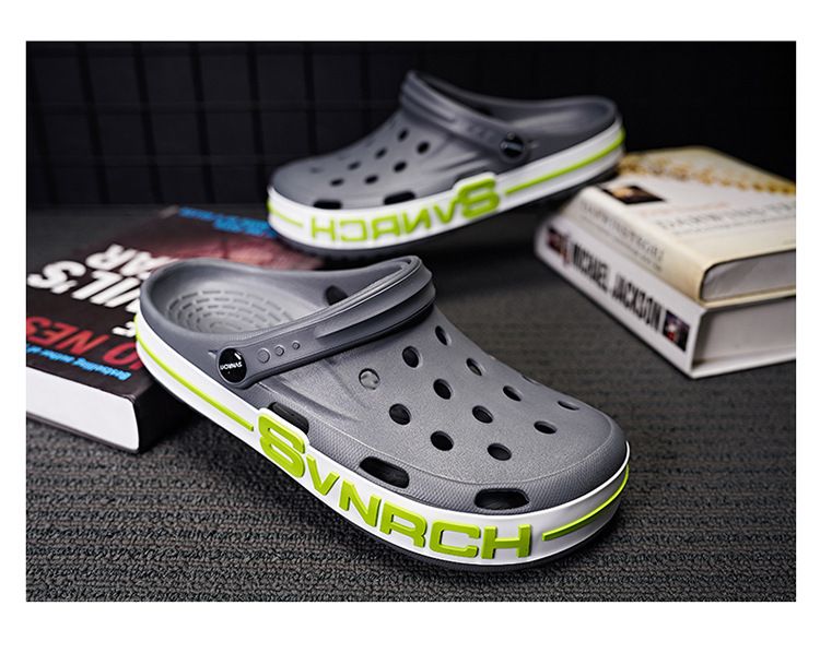 Sommer neue 2024 Männer und Frauen Lochschuhe für den Außenbereich, rutschfeste dicke Sohle, modische und vielseitige Strandsandalen_voghion.com