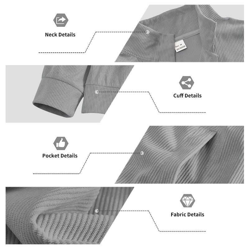 Men's Corduroy Jacket – Single-Breasted Notch Lapel, Breathable & Wrinkle-Resistant, Multi-Pocket Casual Blazer (S-XXXL, Autumn Essential)_voghion.com