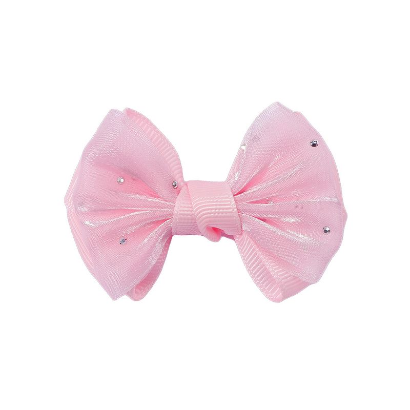 Lot de 12 pinces à cheveux en mousseline de soie avec nœuds diamantés de 6,3 cm pour enfants et filles, épingles à cheveux en ruban, accessoires pour cheveux, vente en gros_voghion.com