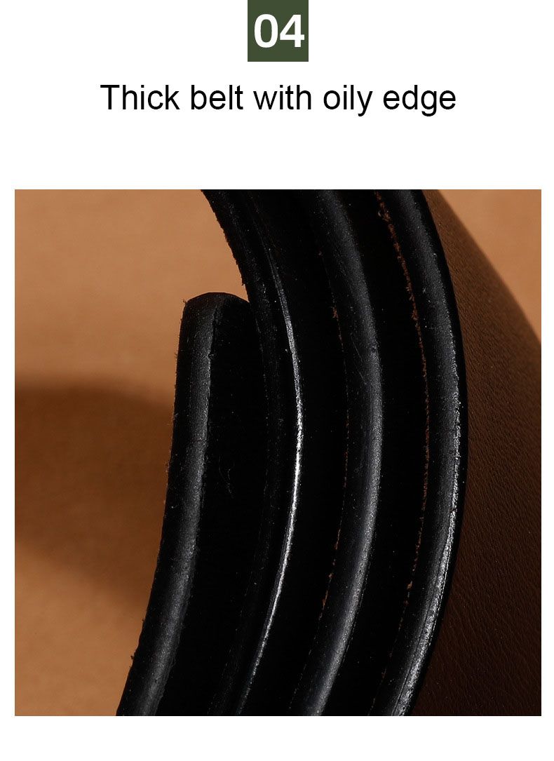 HOT 100% Pure Cowhide Belt Strap No Genuine Leather Belts without Automatic Buckle Men Wome Black Brown White High Quality_voghion.com